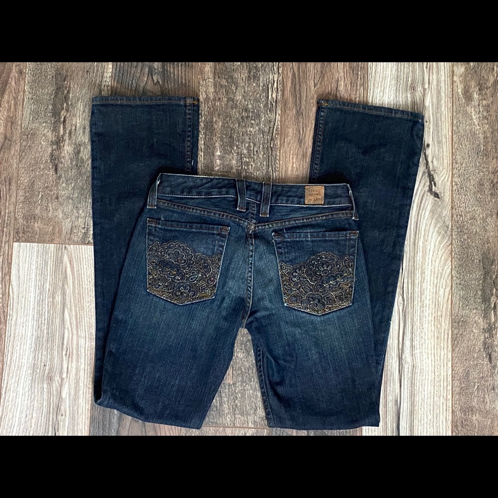 Lucky🍀 flare embroidered pocket jean 2 regular